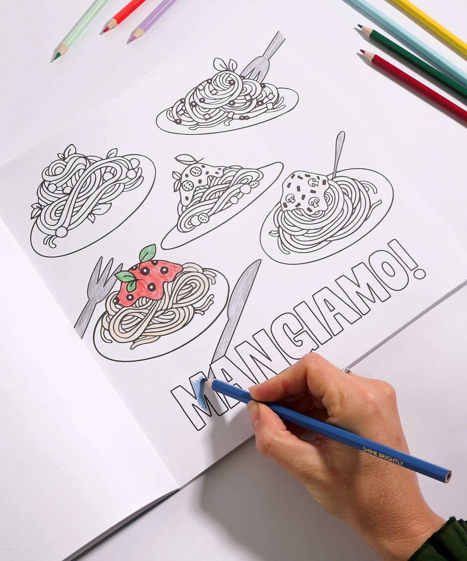 Pasta Lovers - Colouring Book