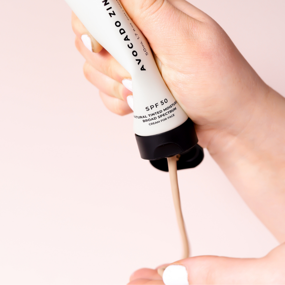 Avocado Zinc -  SPF 50 Natural Tinted Moisturiser - Medium-Dark