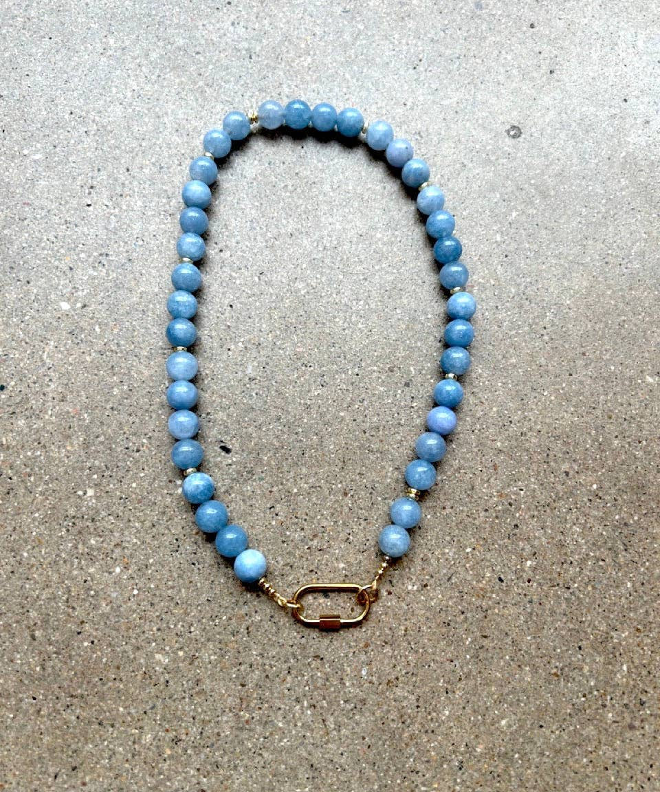 Azure Tide Natural Stone Necklace