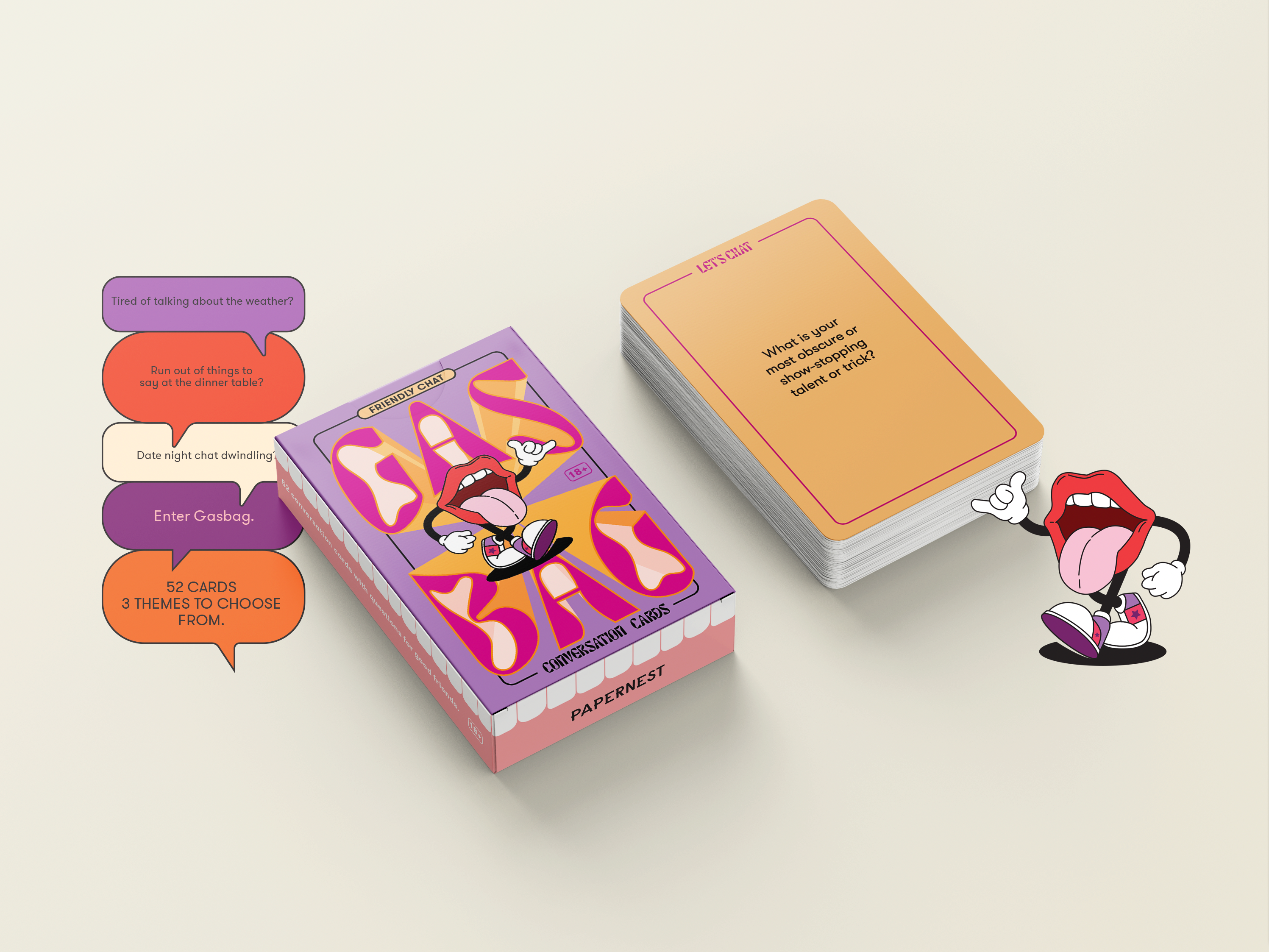 Gasbag Conversation Cards - Friends 18+