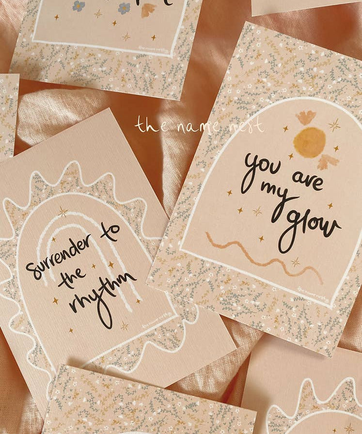 Pregnancy and birth affirmation cards