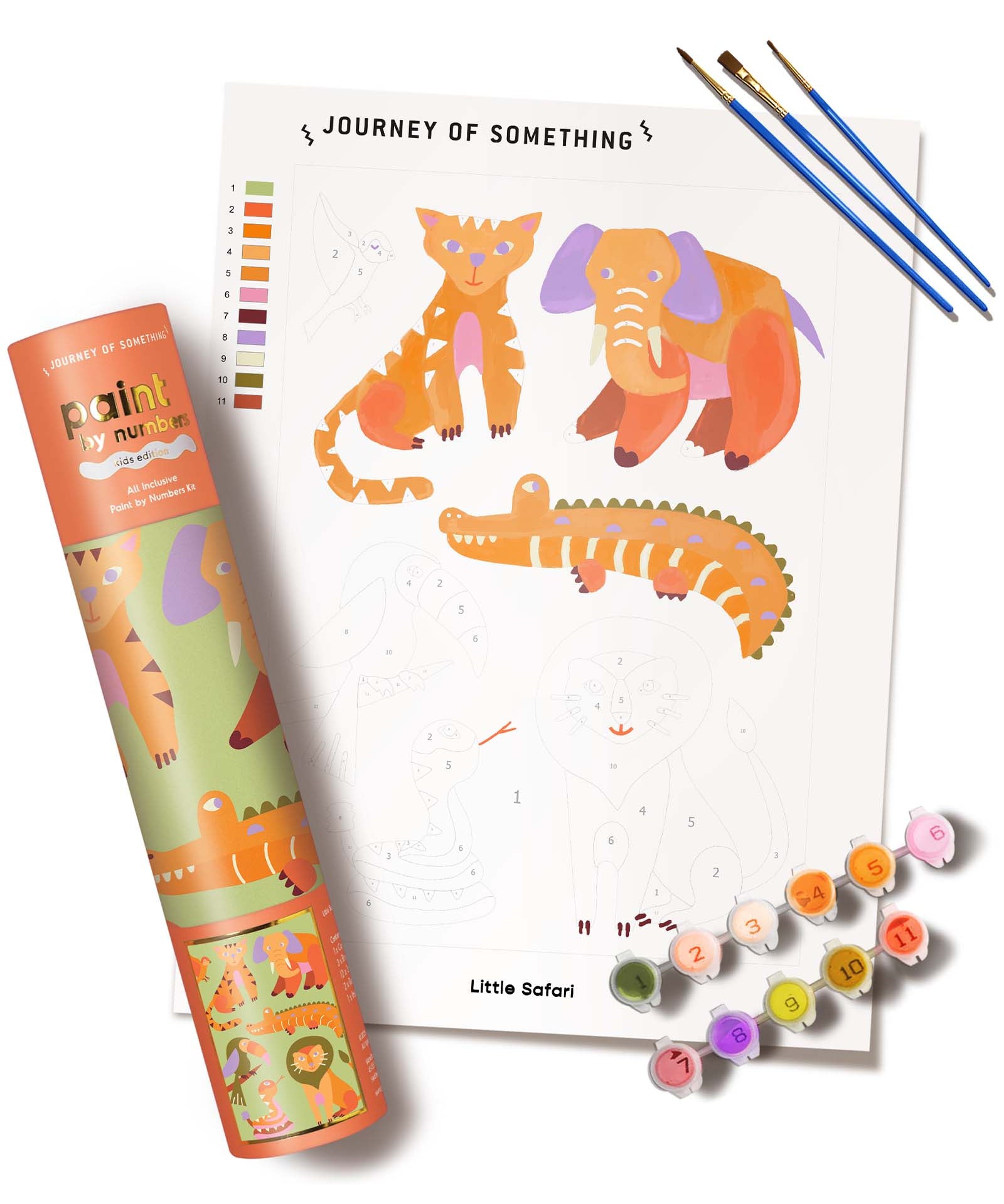 Kids Paint by Numbers - Little Safari