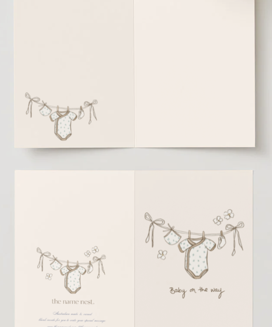 Baby On The Way - heirloom card
