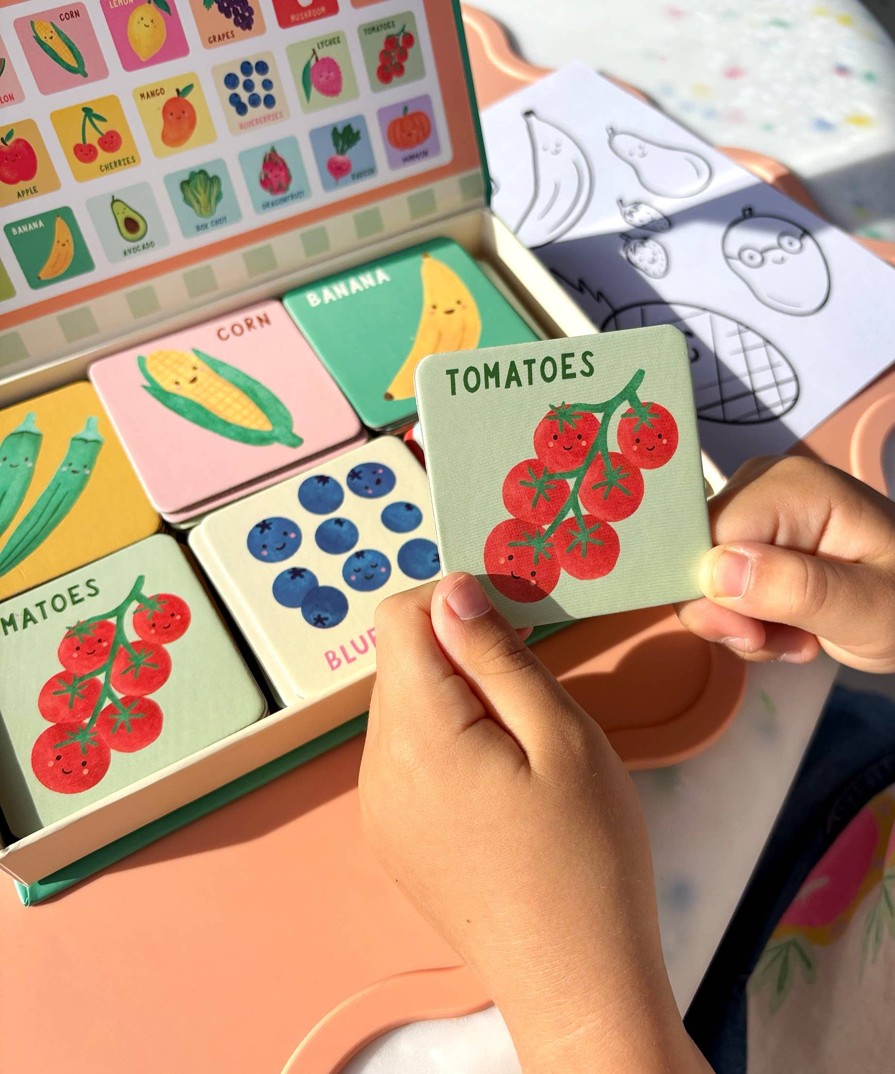 Fruit and Veg Memory & Matching Game - Kids Educational Gift