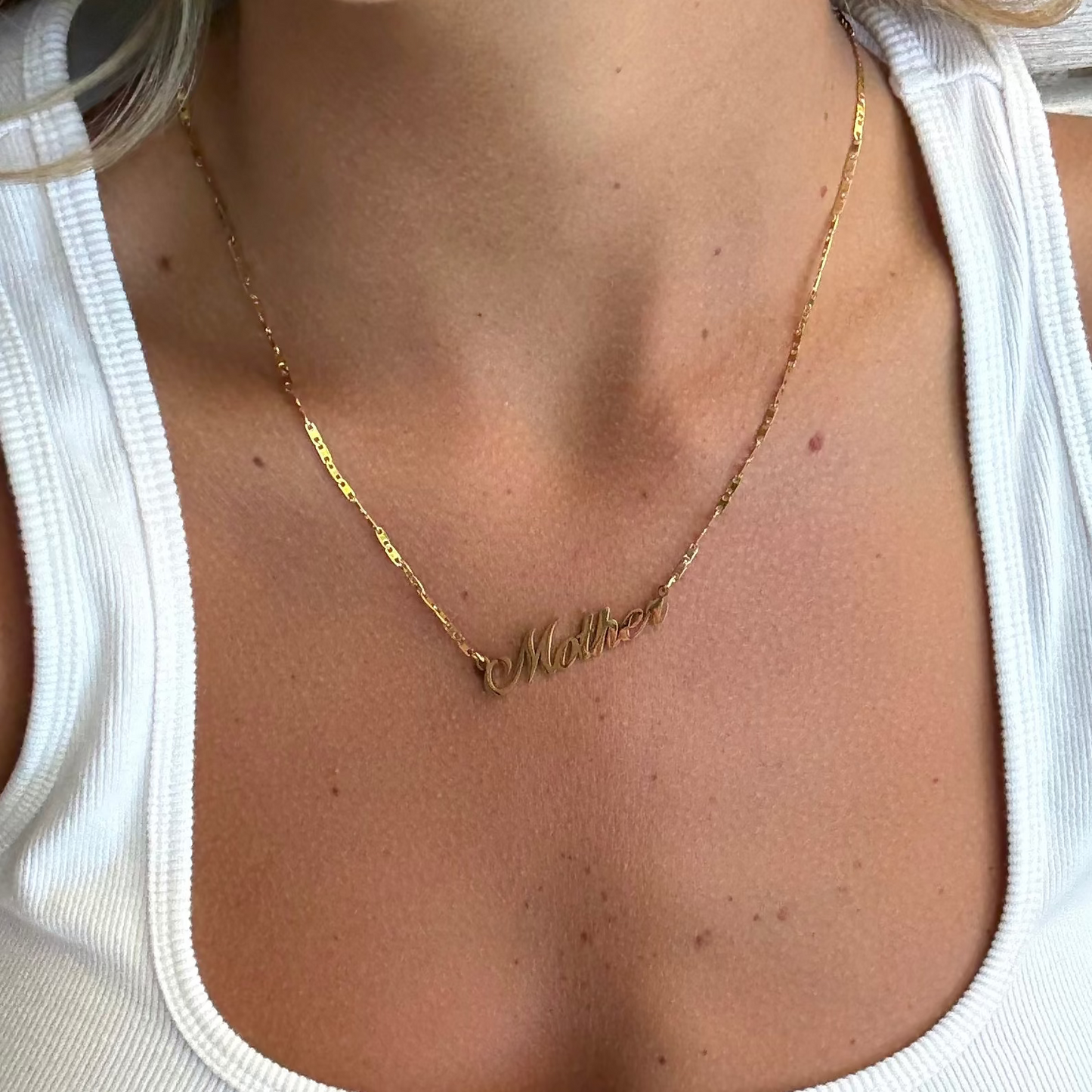 Mother Necklace 18k Gold Plated